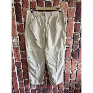 Columbia Womens Khaki Outdoor Hiking Convertible Pants Size 10